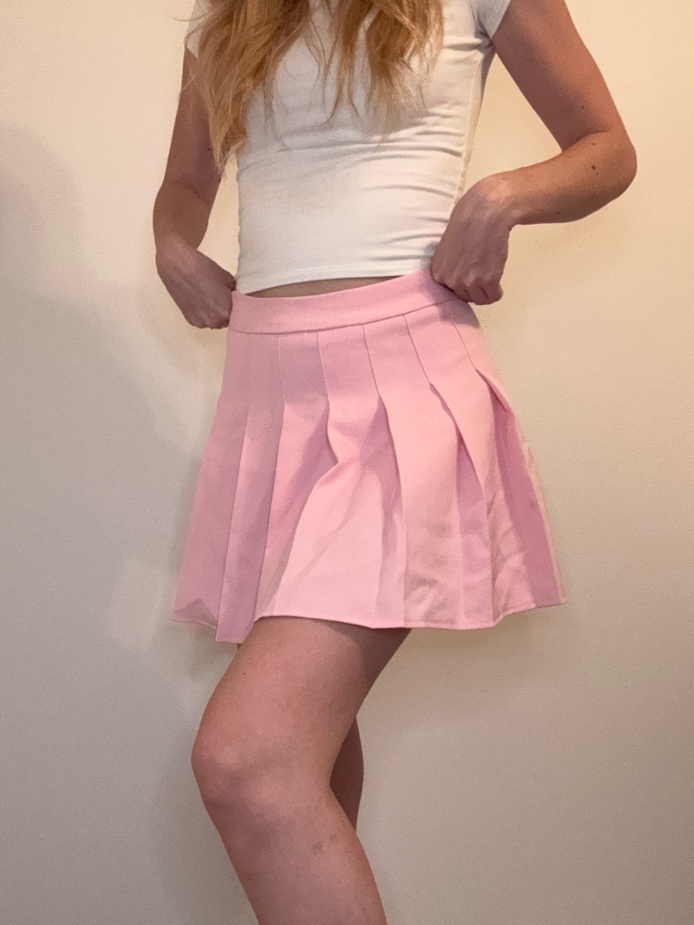 Pink Pleated Tennis Skirt